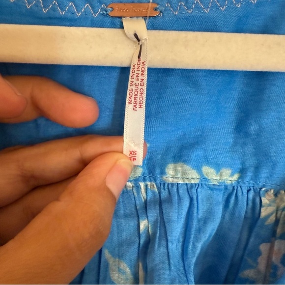 NWOT Free People Camilla Printed Blouse Cropped Top - Picture 12 of 12